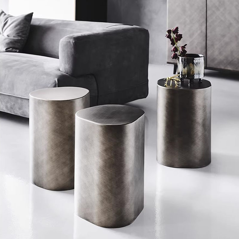 Unique Table Accessories - โต๊ะกาแฟตกแต่งด้วยโลหะ อุปกรณ์เสริมสไตล์อินดัสเทรียล โต๊ะข้างสวยงาม ดีไซน์เนอร์ เฟอร์นิเจอร์ชุดเลานจ์แบบใส