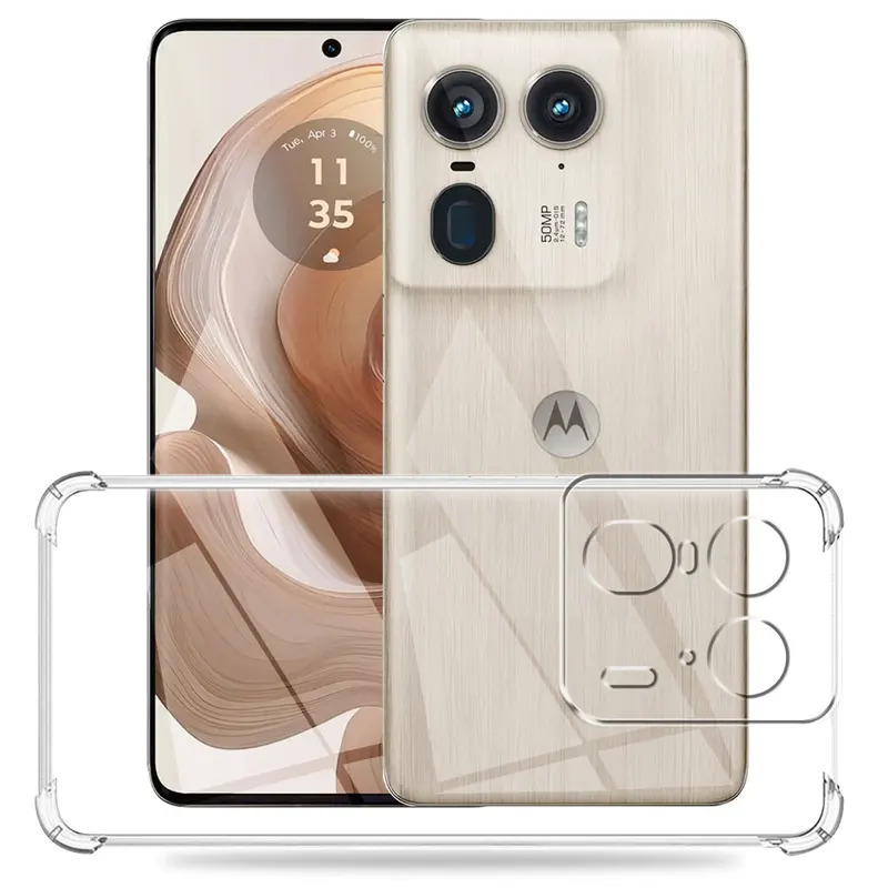 Motorola Tablet Accessories - เคสโทรศัพท์มือถือซิลิโคนนิ่มใสกันกระแทกสำหรับ Motorola Moto Edge 50 Ultra