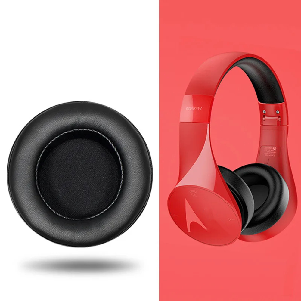Motorola Tablet Accessories - แผ่นรองหูหนังเหมาะสำหรับที่ครอบหูฟังโมโตโรล่าที่ครอบหูฟังบลูทูธไร้สายแบบสวมศีรษะที่ครอบฟองน้ำ