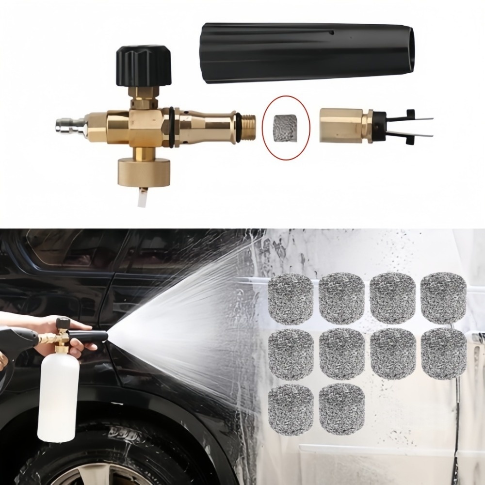 Tablet Accessories For Car - หัวฉีดโฟมล้างรถแบบความหนาแน่นสูง 6 ชิ้น พร้อมแผ่นกรองสแตนเลส 3.7 กรัม