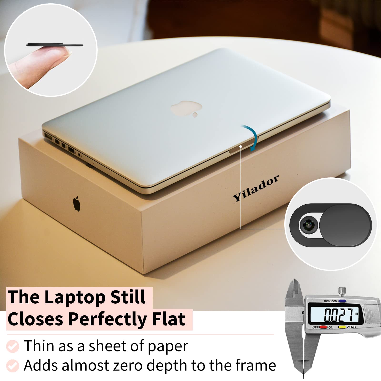 สไลด์ฝาครอบเว็บแคมบางเฉียบสําห - Tablet Cover Accessories บทวิจารณ์และราคา